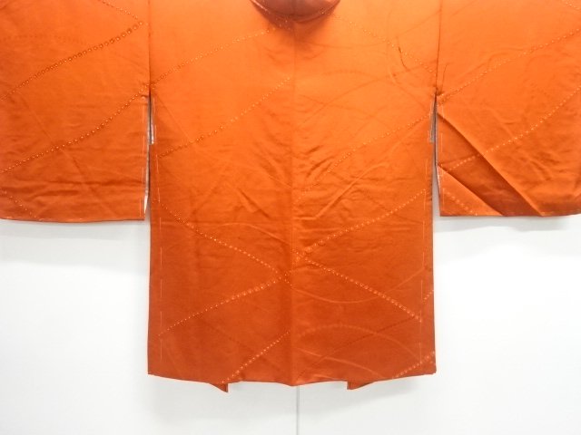 JAPANESE KIMONO / UNUSED LINE-DRAWN PATTERN WOVEN HAORI